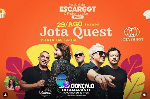Festival do Escargot na Taiba completa 25 anos com shows de Roupa Nova e Jota Quest