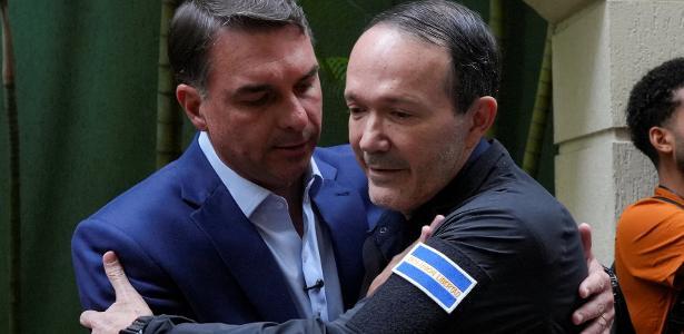 Flávio Bolsonaro (PL), encontrou-se com o ministro da Justiça e Segurança Pública de El Salvador, neste domingo (30)