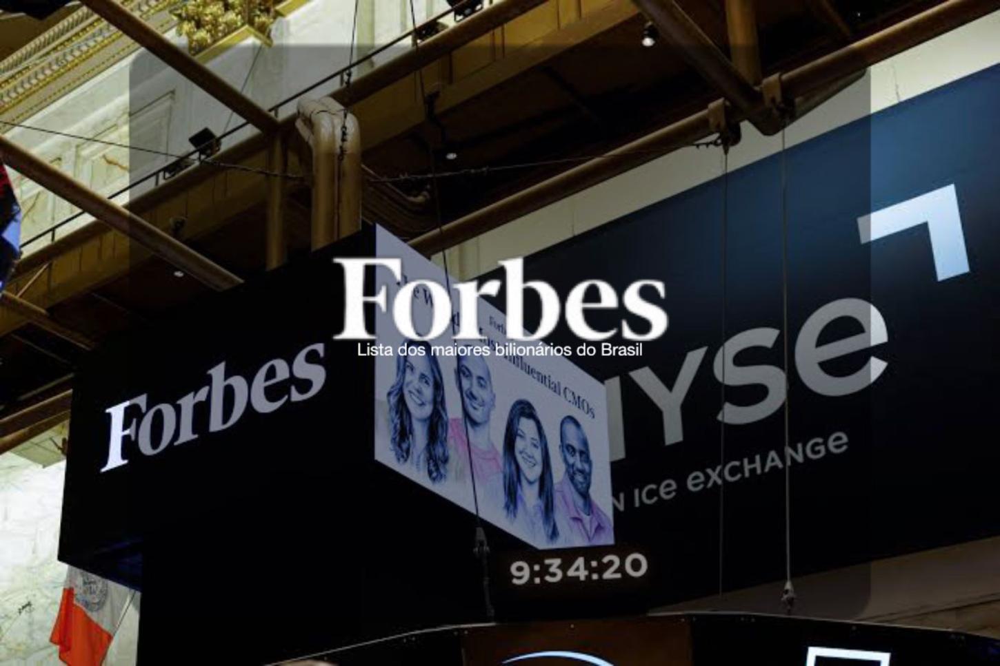 Forbes divulga lista dos maiores bilionários do Brasil em 2026; veja quem são
