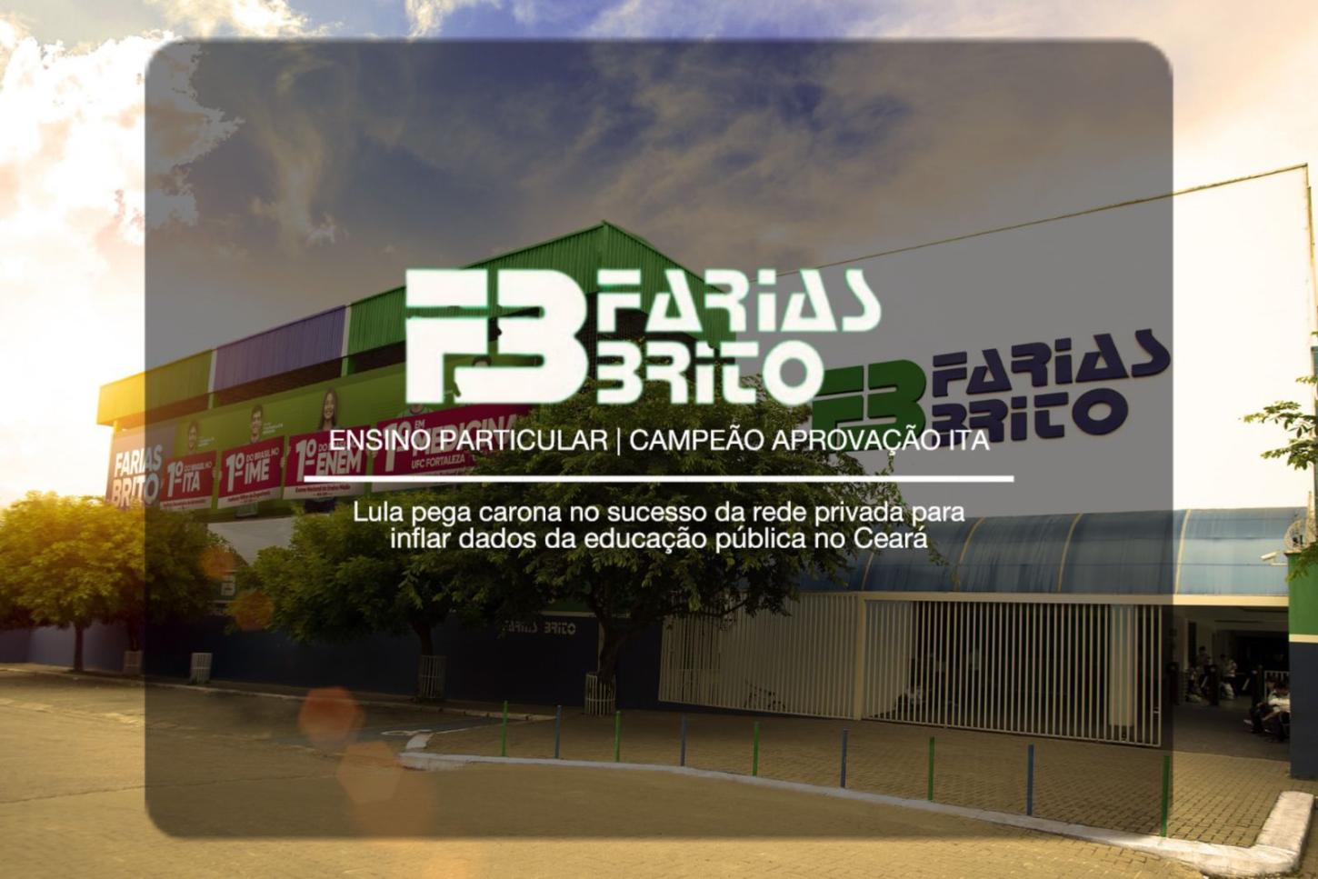 Lula pega carona no sucesso da rede privada para inflar dados da educação pública no Ceará