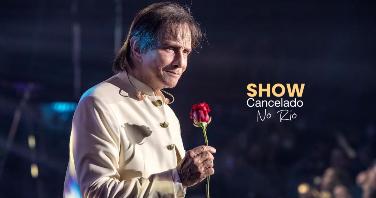 Roberto Carlos tem show cancelado faltando 1h30 para início no RJ