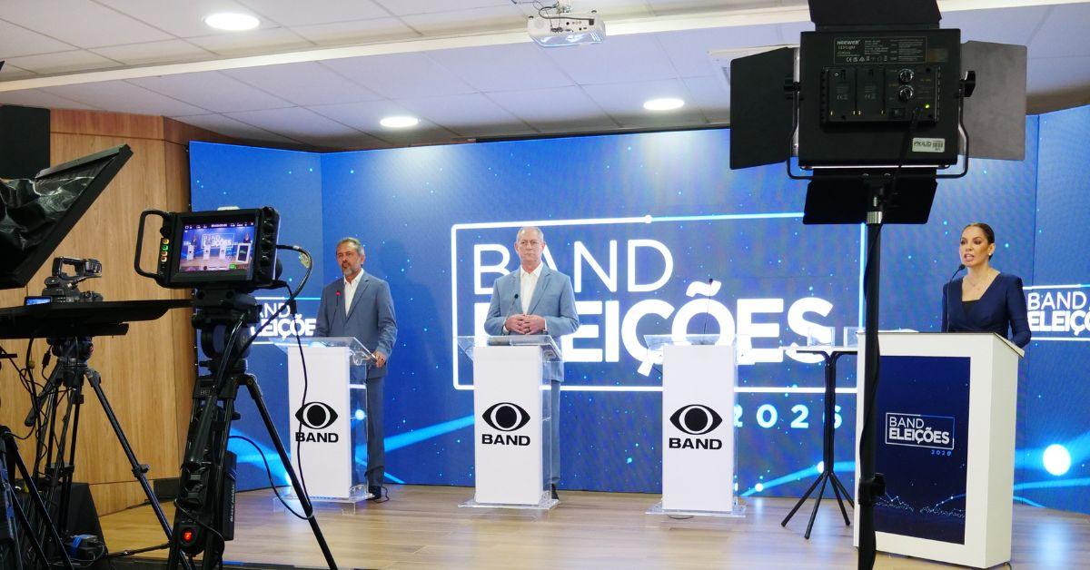 Segurança Pública: Ciro e Elmano divergem sobre combate às facções no debate da Band