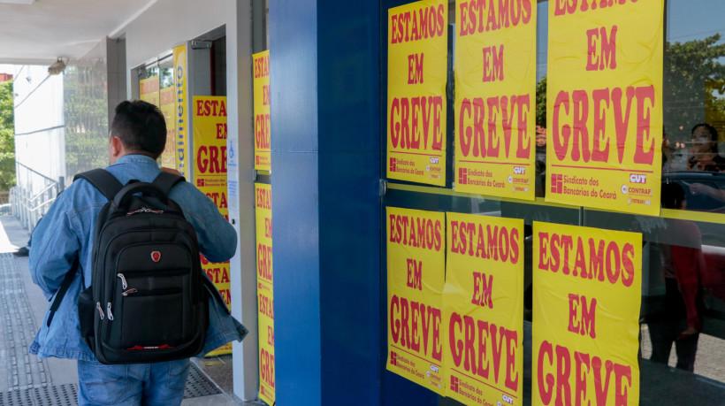 Bancários da Caixa e do Banco do Brasil iniciam greve nesta quinta (10), por tempo indeterminado no Ceará