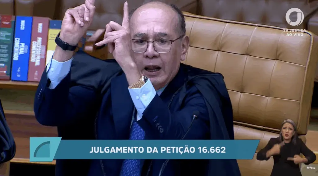 Gilmar grita, e Mendonça rebate: “Não está falando com qualquer um”