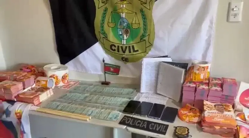 Polícia apreende R$ 12 mil e material de campanha em ação contra crime eleitoral; veja o vídeo