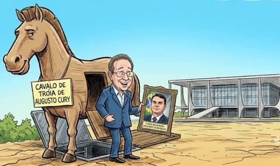 O argumento é que ele se vende como uma