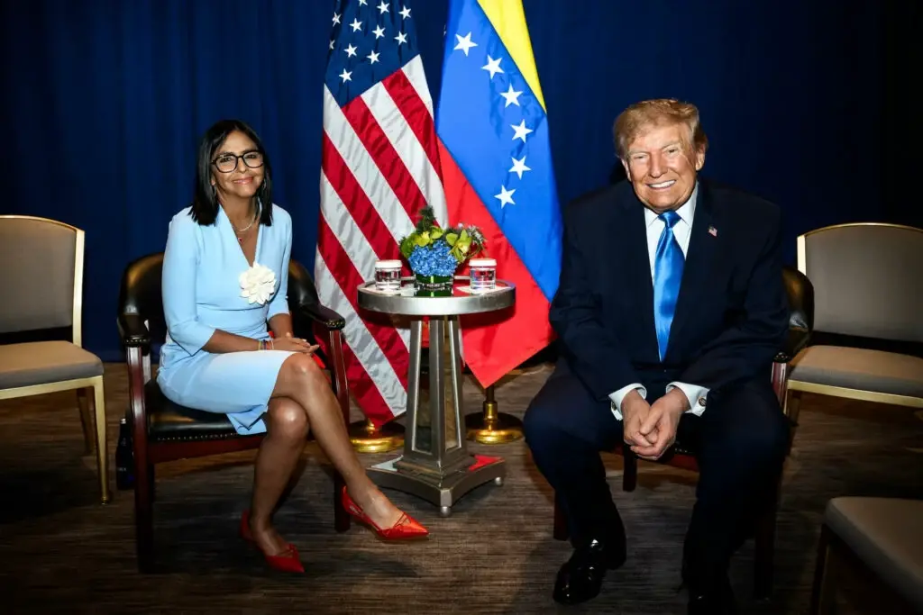 Trump afirma que conversou com Delcy sobre eleições na Venezuela