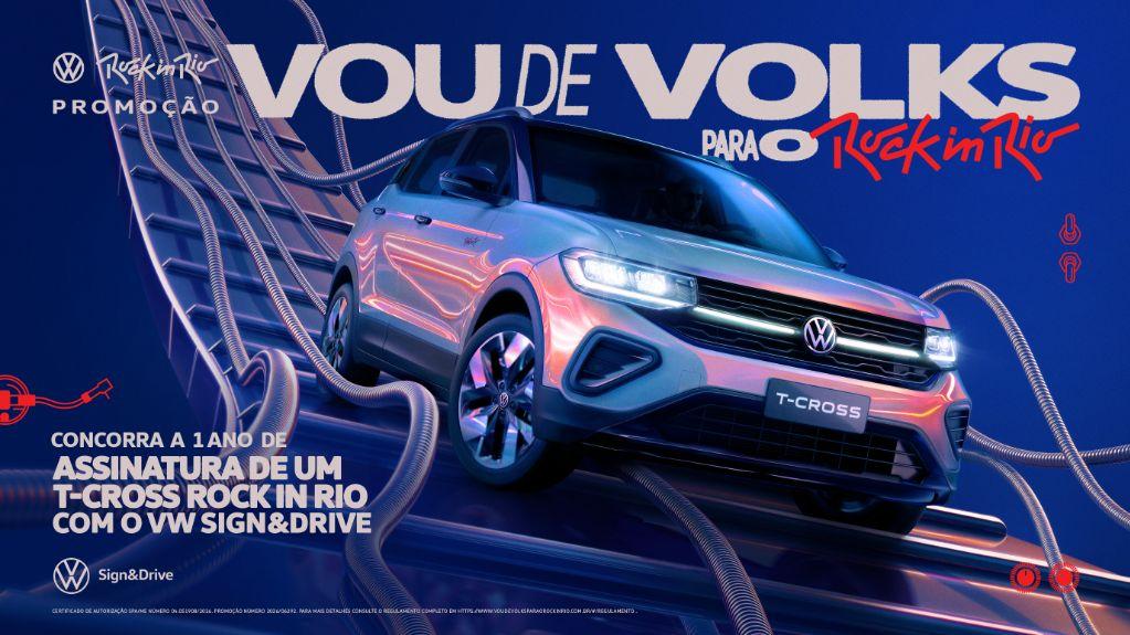 Volkswagen sorteia sete assinaturas do T-Cross Rock in Rio