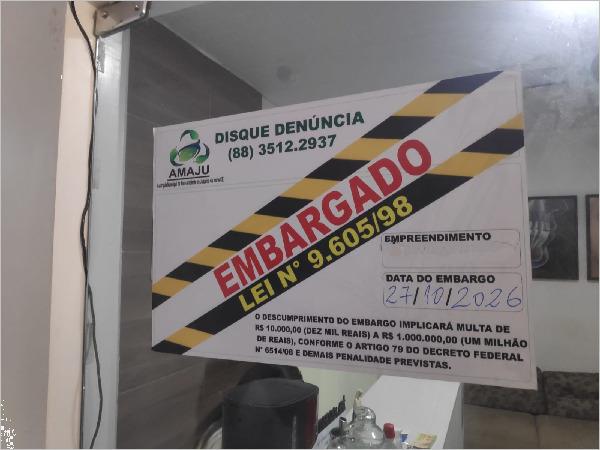 AMAJU embarga clínica odontológica por falta de licença ambiental