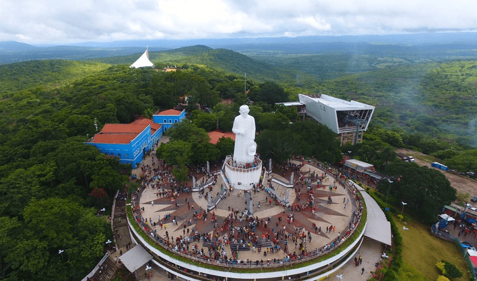 Ataque de abelhas causa correria na Colina do Horto e suspende visitas à estátua do Padre Cícero. 