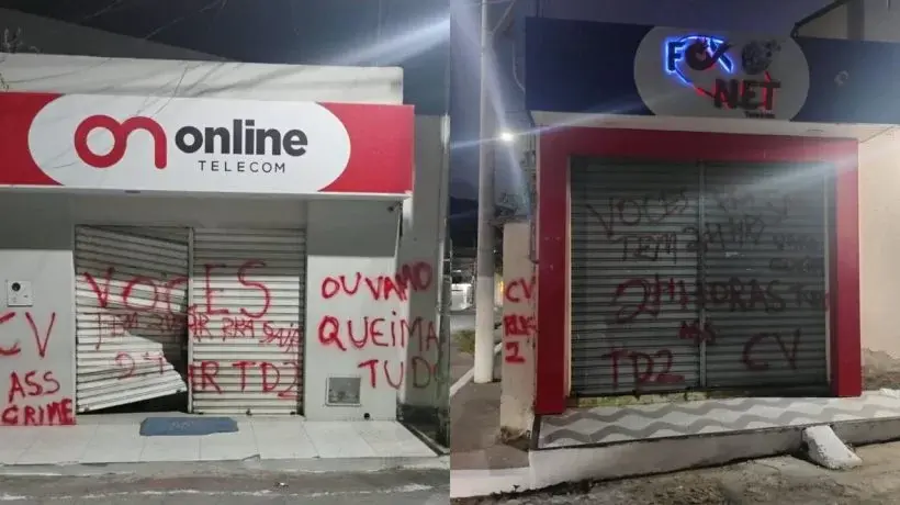 Facção ameaça expulsar provedores de internet de Alcântaras e dá prazo de 24 horas