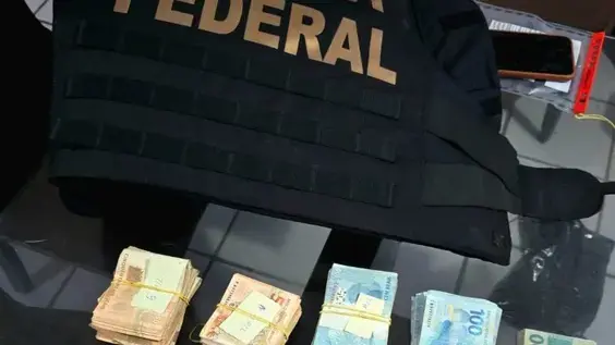 PF mira fluxo financeiro ilegal e apreende R$ 120 mil na Operação Rastilho na manhã deste sábado (03), no Ceará
