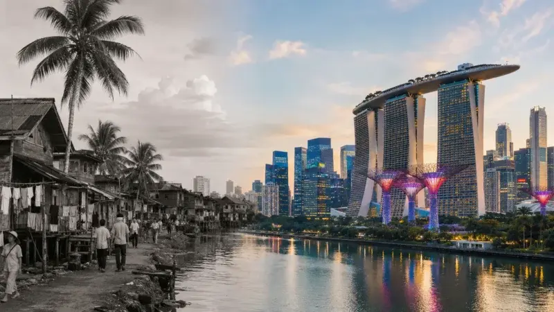A Ascensão de Singapura:  Da Lama ao Topo do Mundo