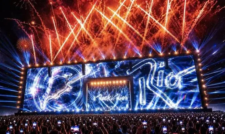 3º dia de Rock in Rio vira baile de formatura chuvoso com Calvin Harris e Black Eyed Peas; veja resumo