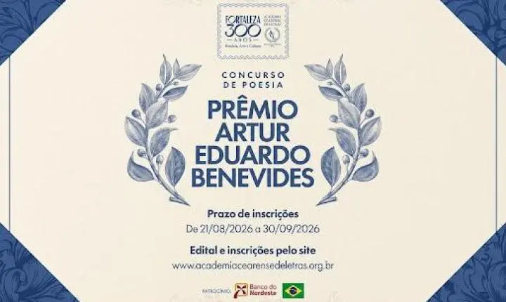 ACL abre concurso de poesia sobre Fortaleza com prêmio de R$ 9 mil