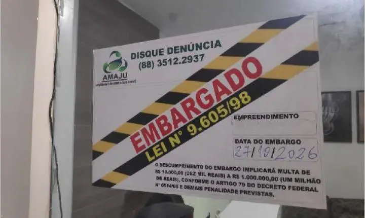 AMAJU embarga clínica odontológica por falta de licença ambiental