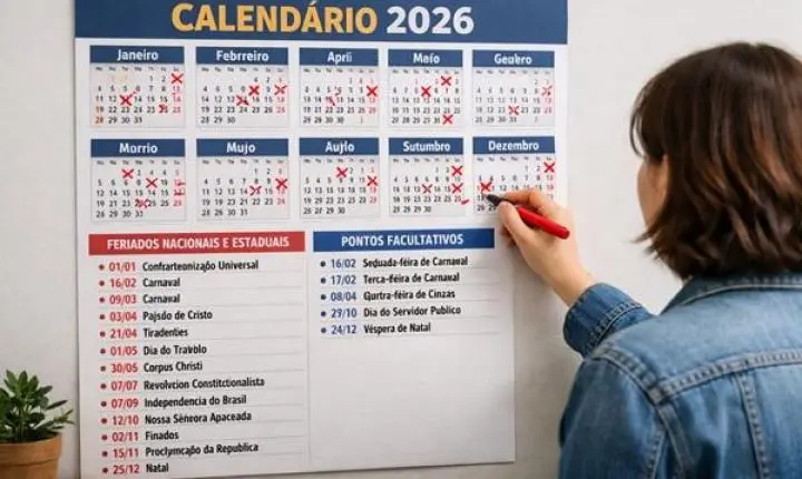 Brasil terá mais 5 feriados em 2026 e o próximo é em uma segunda-feira; veja quais são