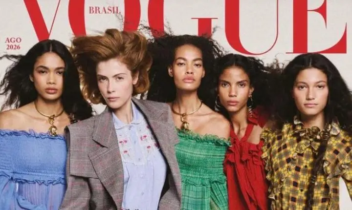 Conheça as 5 modelos brasileiras que são capa da Vogue de agosto de 2026