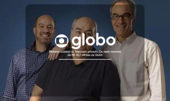 Dinheiro público vs. Mercado privado: Os reais motores do faturamento de R$ 18,2 bilhões da Globo