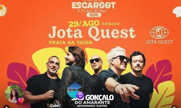 Festival do Escargot na Taiba completa 25 anos com shows de Roupa Nova e Jota Quest