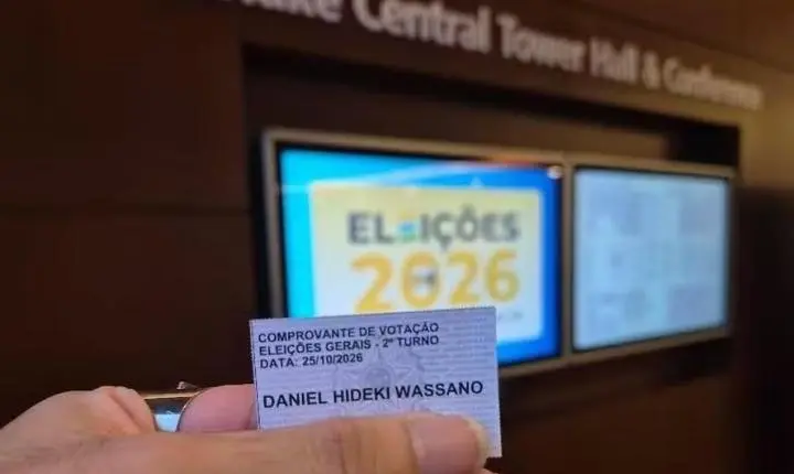 Flávio Bolsonaro vence no Japão com 28.538 votos (80,08%) nos 119 boletins de Hamamatsu, Nagóia e Tóquio.