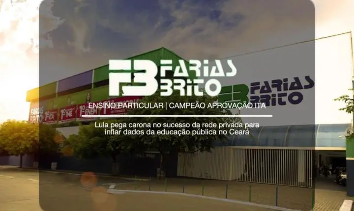 Lula pega carona no sucesso da rede privada para inflar dados da educação pública no Ceará
