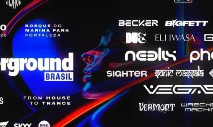 O Underground Brasil 20 Anos acontece no Bosque do Marina Park Hotel, em Fortaleza