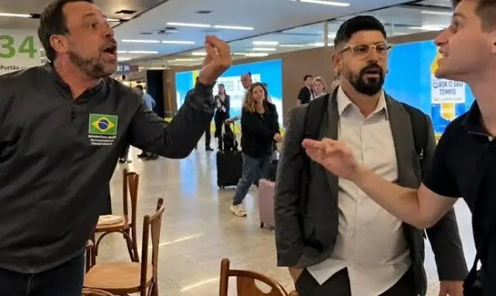 Pavanato e Boulos batem boca em aeroporto de Brasília; veja vídeo