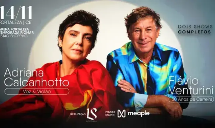 Adriana Calcanhotto traz show 'Voz & Violão' a Fortaleza