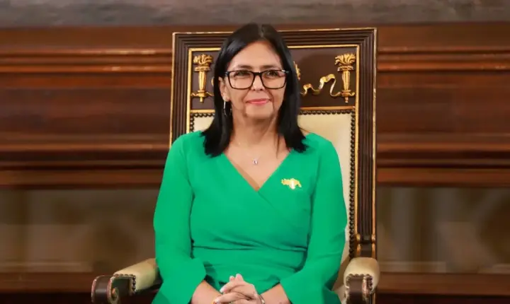 Delcy volta a exigir que Reino Unido devolva reservas de ouro da Venezuela