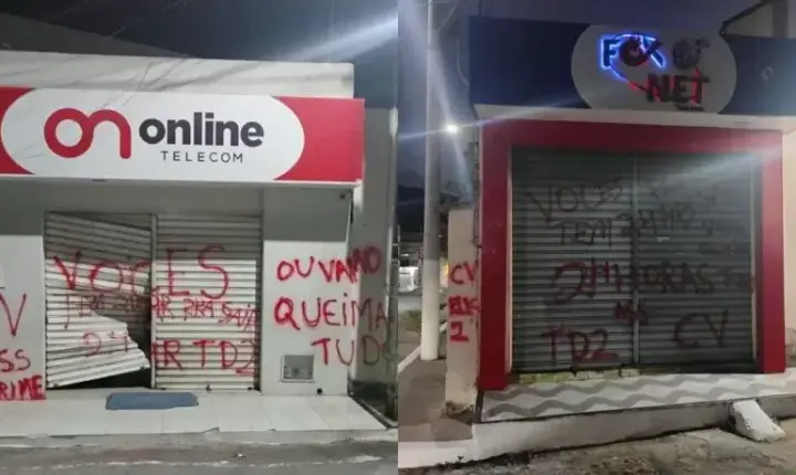 Facção ameaça expulsar provedores de internet de Alcântaras e dá prazo de 24 horas